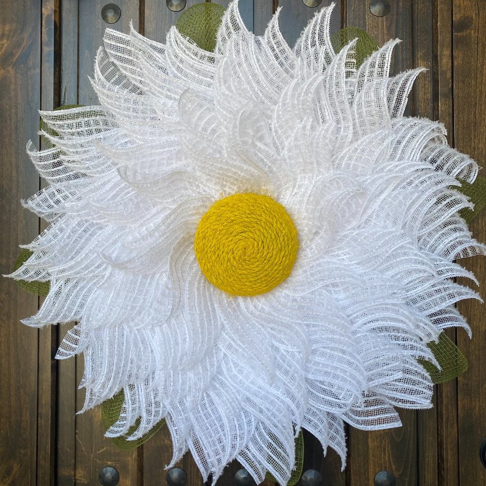 Daisy Wreath, White Flower Wreath